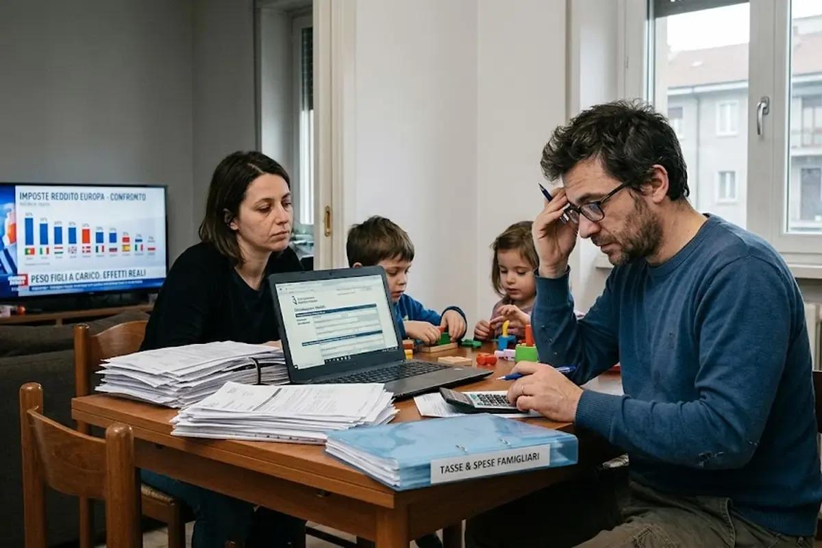 Imposta sul reddito in Europa, chi paga di più e quanto pesano davvero i figli a carico