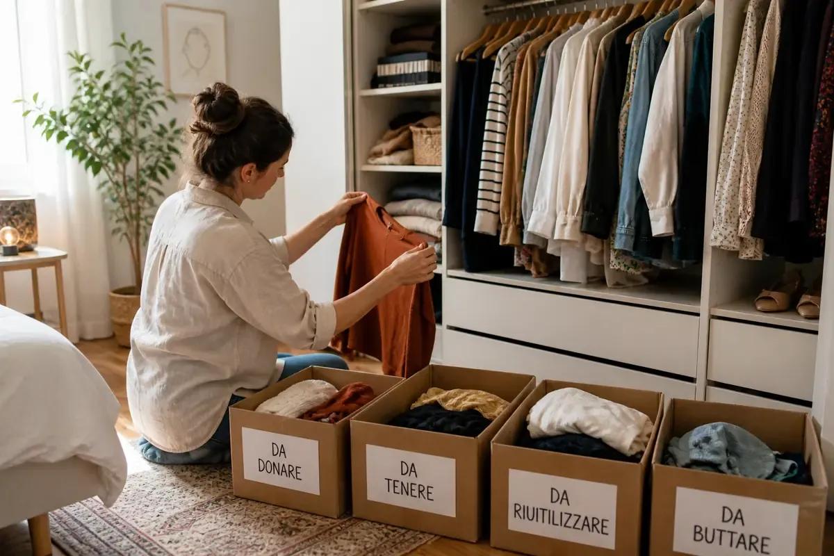 Decluttering e cambio armadio, perché liberarsi del superfluo cambia davvero il modo di vivere la casa